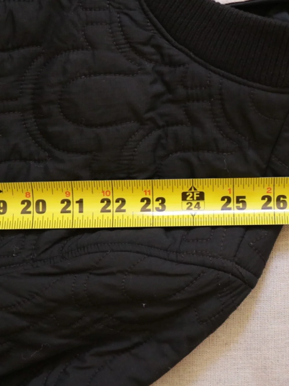 True Religion Men's Size L Black Long Sleeve Full-Zip Quilted Bomber Jacket